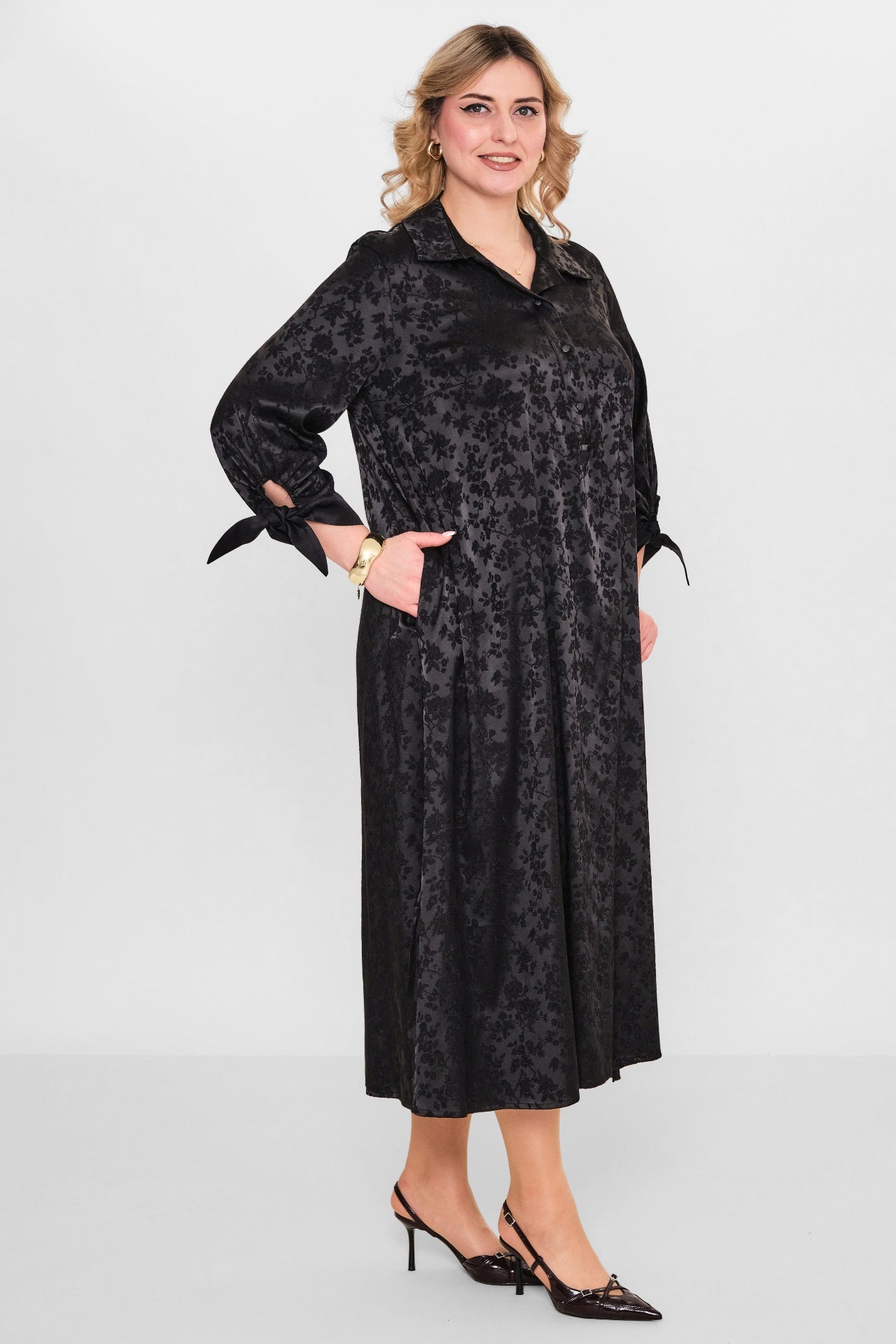 Ebberro - Plus Size Dress (EBR26Y53025BB) - 8690200108327