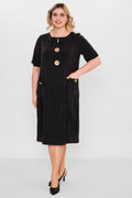 Ebberro - Plus Size Dress (EBR26Y53825BB) - 8690200108358