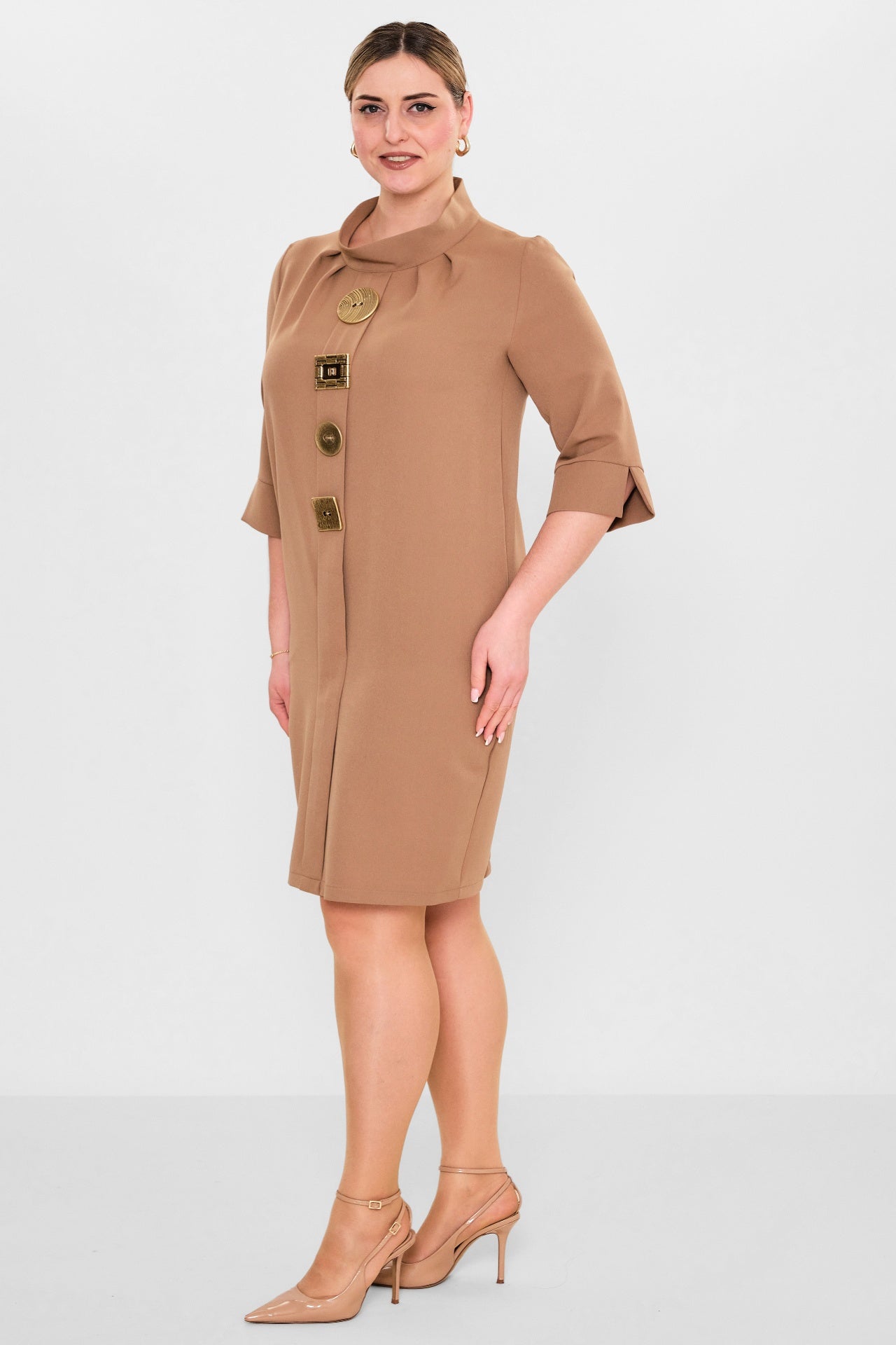 Ebberro - Plus Size Dress (EBR26Y6113BB) - 8690200108396