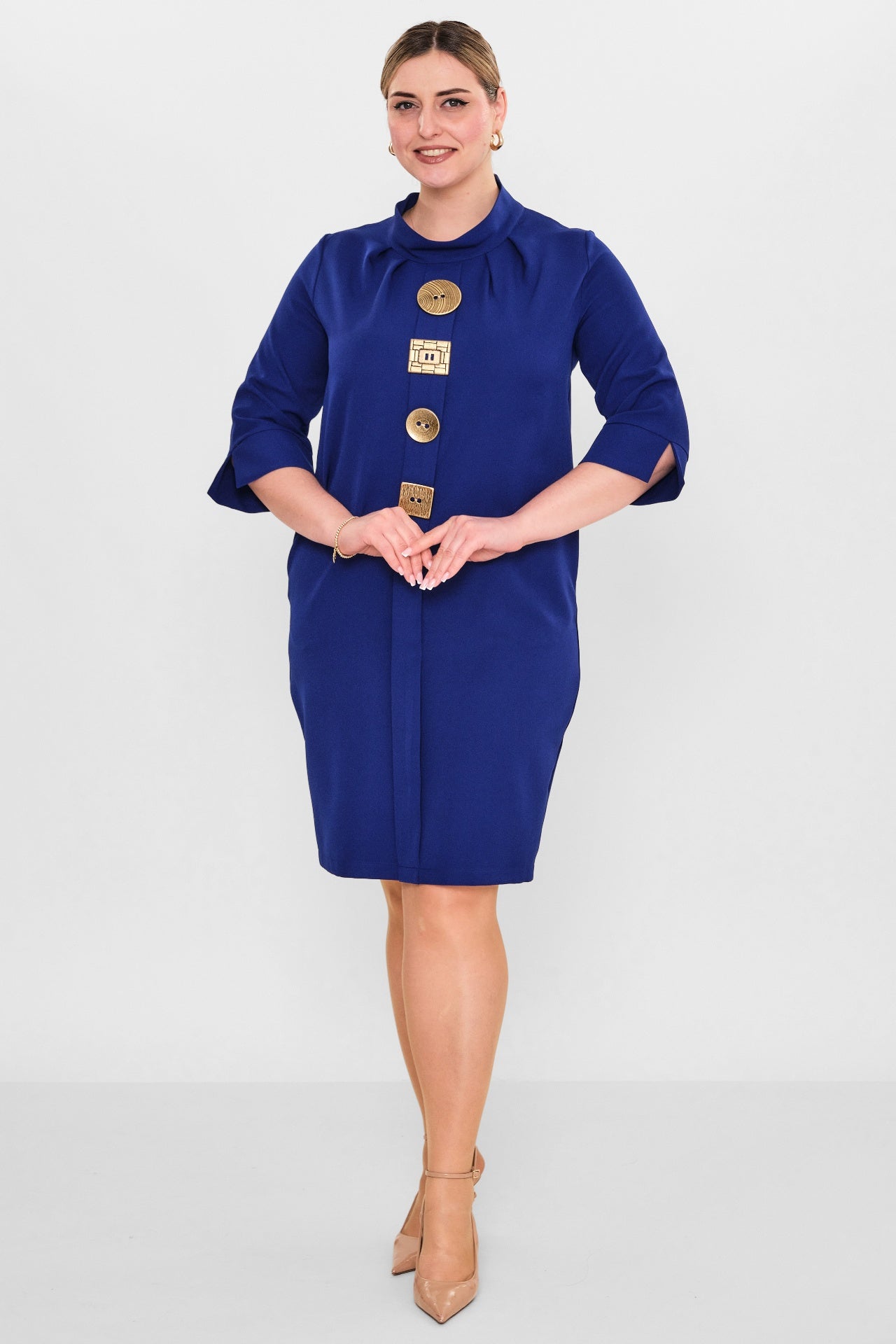 Ebberro - Plus Size Dress (EBR26Y6113BB) - 8690200108402
