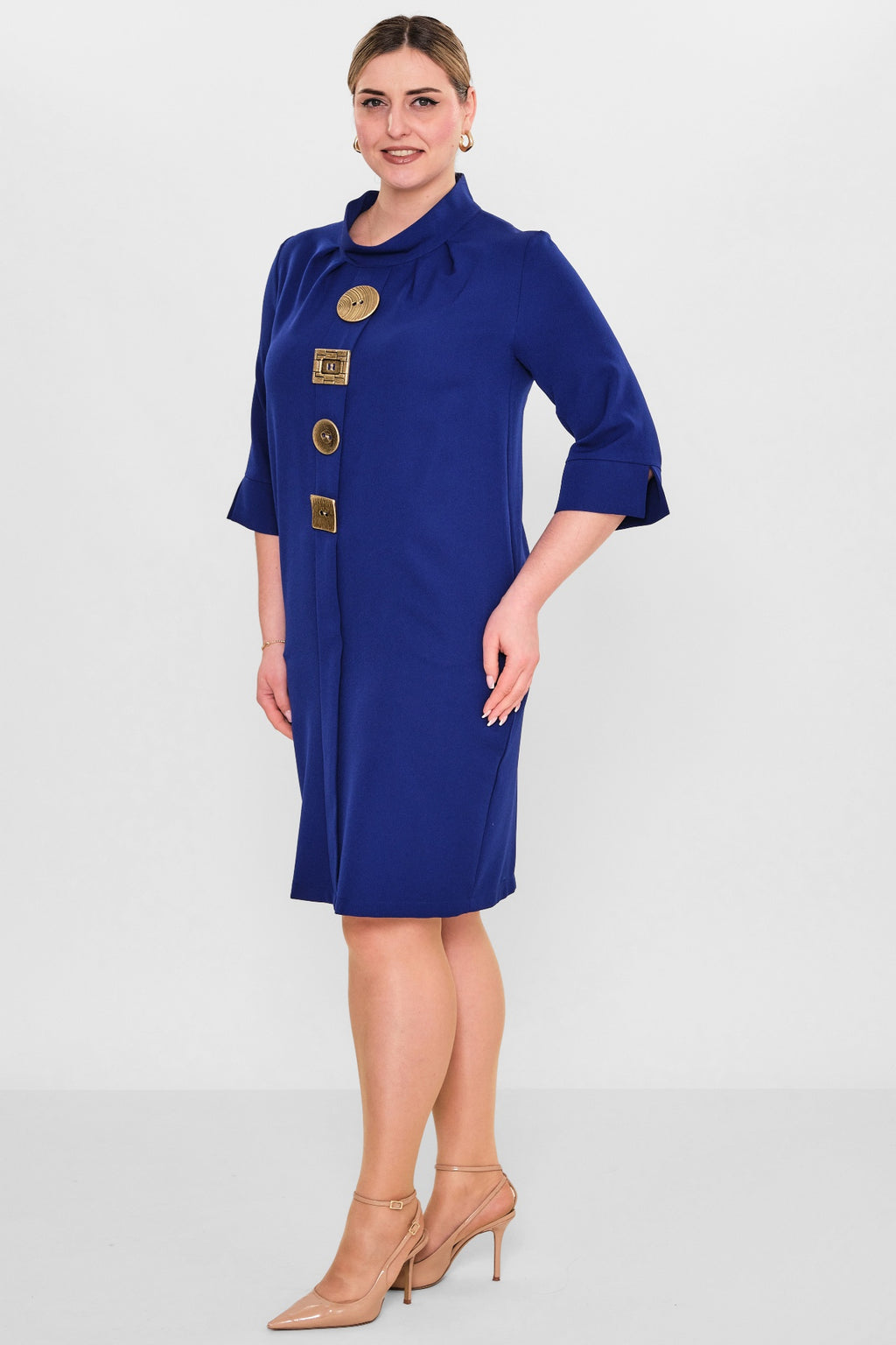 Ebberro - Plus Size Dress (EBR26Y6113BB) - 8690200108402