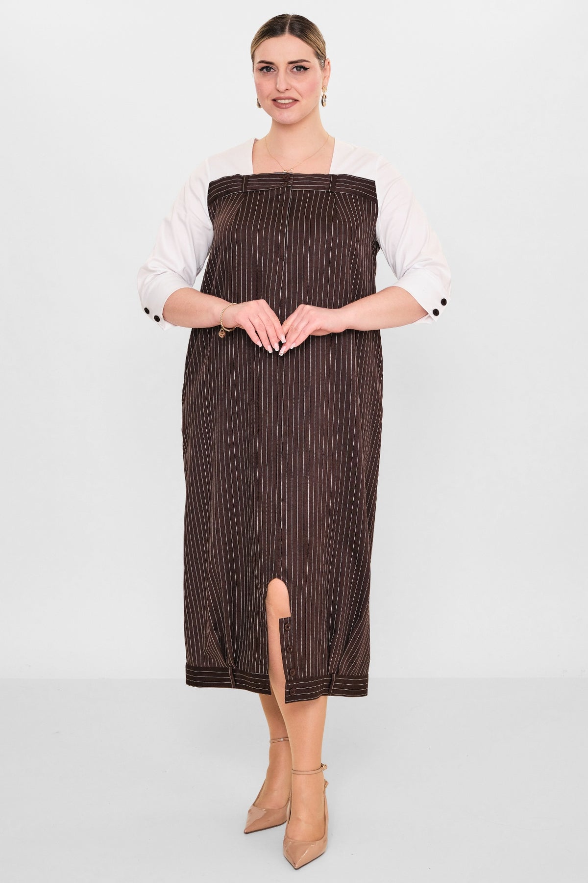 Ebberro - Plus Size Dress (EBR26Y7124BB) - 8690200108426