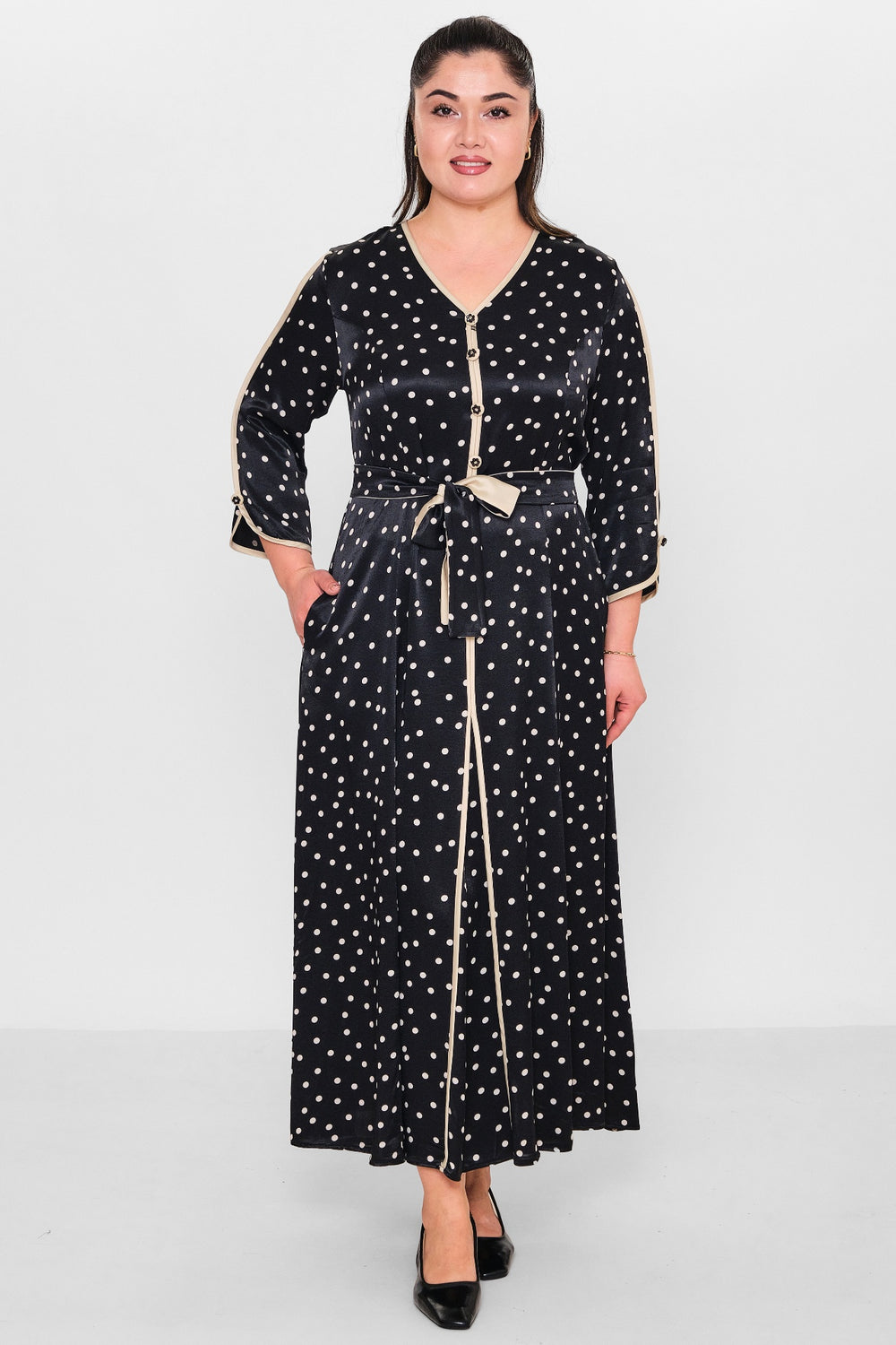 Dress port - Plus Size Dress (DSP26Y5705) - 8690200108525