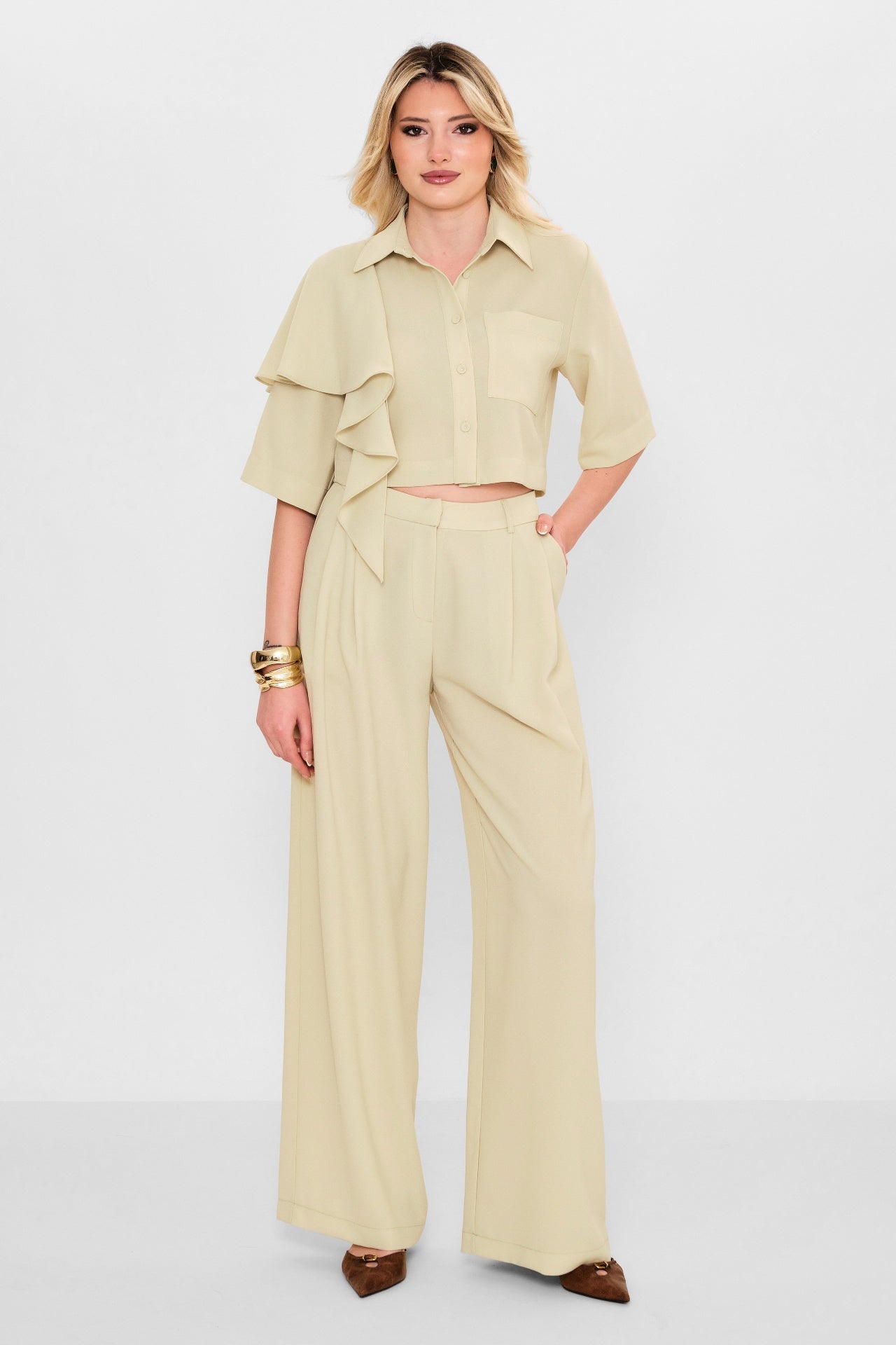 Mamulier - Plus Size Trousers (MML26Y6986) - 8690200109126