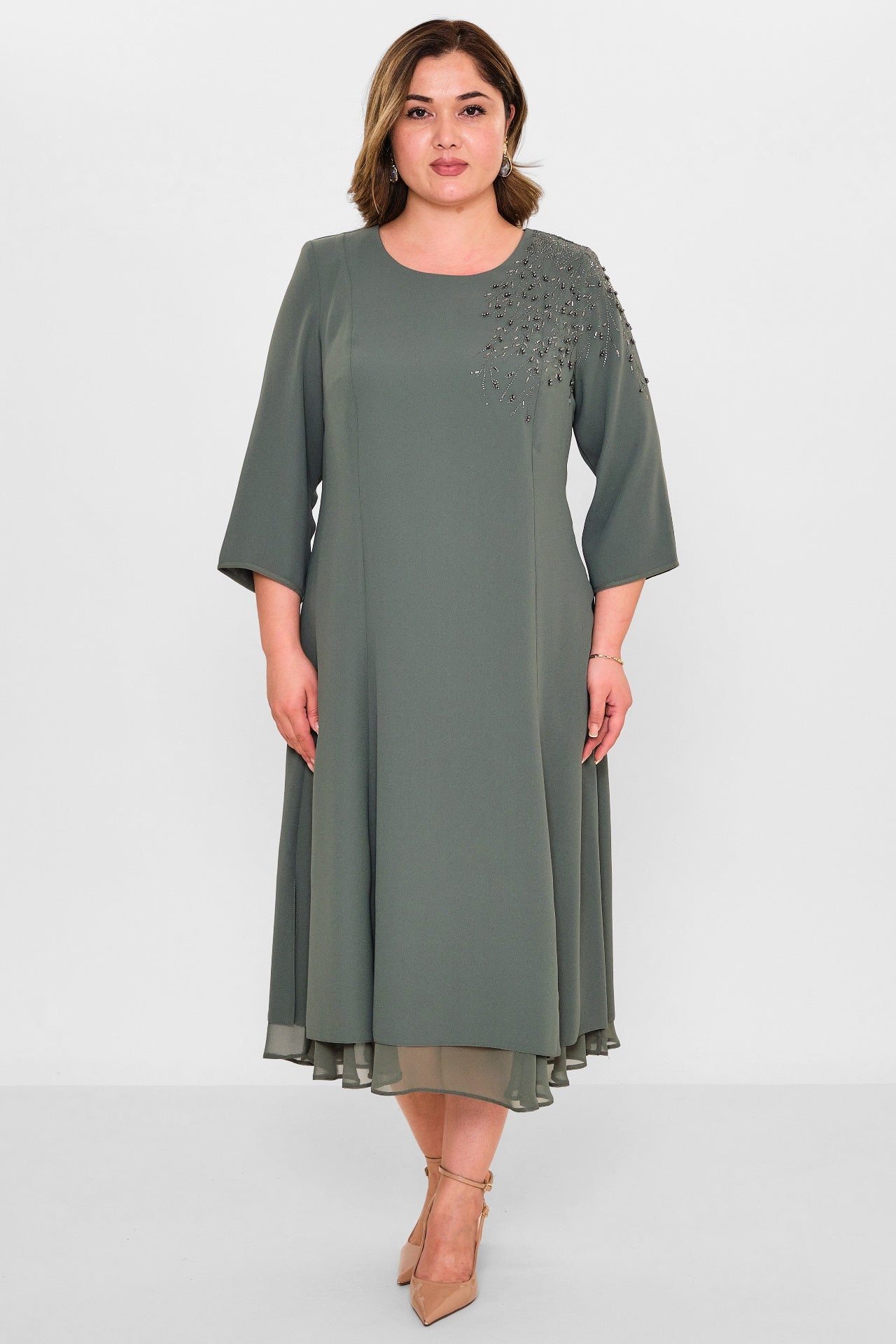 Gumanize - Plus Size Dress (GMZ2022-107-1996) - 8690200109492