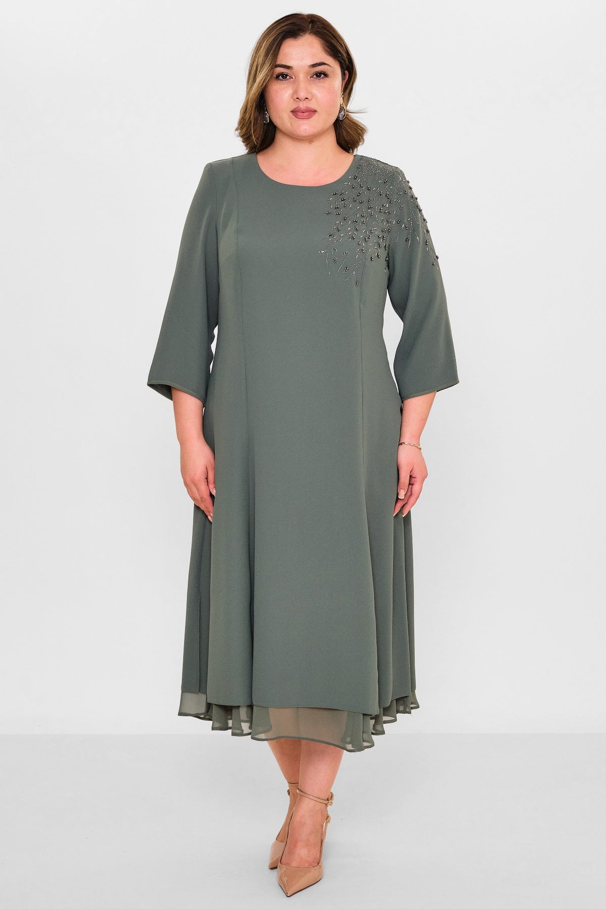 Gumanize - Plus Size Dress (GMZ2022-107-1996) - 8690200109492