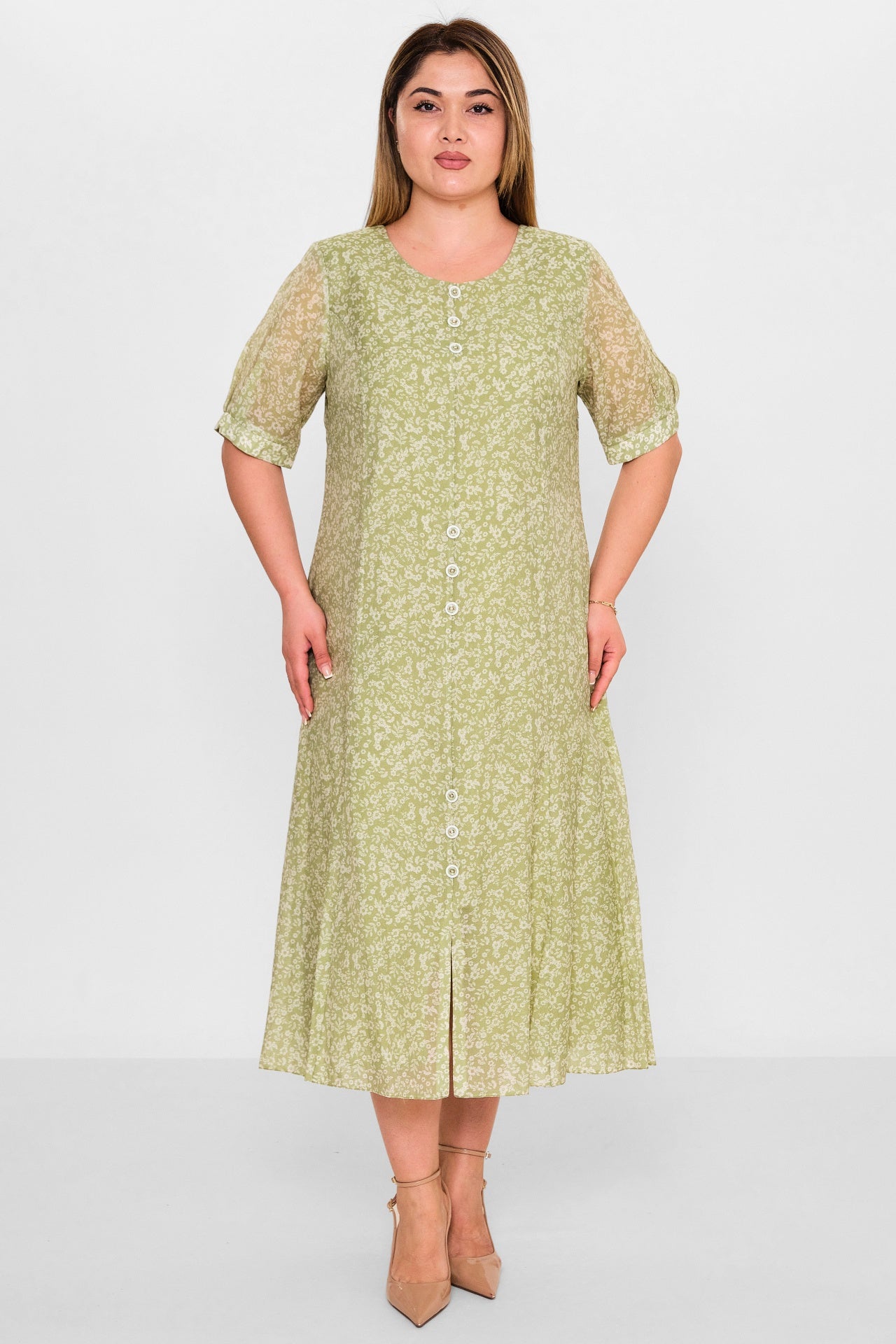 Gumanize - Plus Size Dress (GMZ2025-1037-7770) - 8690200109591