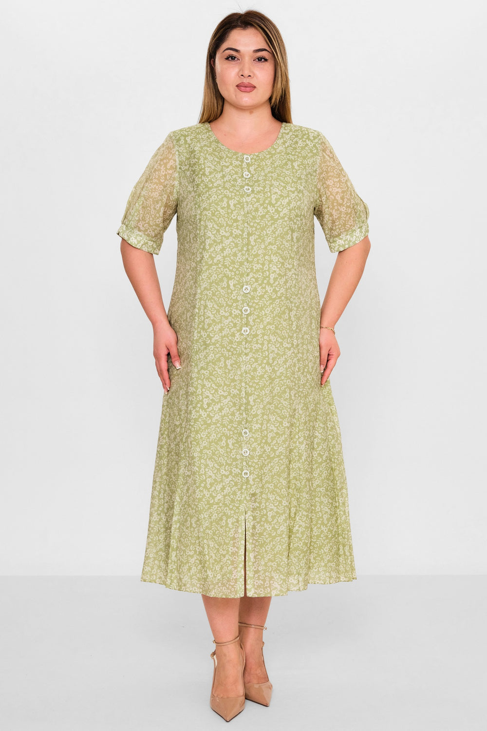 Gumanize - Plus Size Dress (GMZ2025-1037-7770) - 8690200109591
