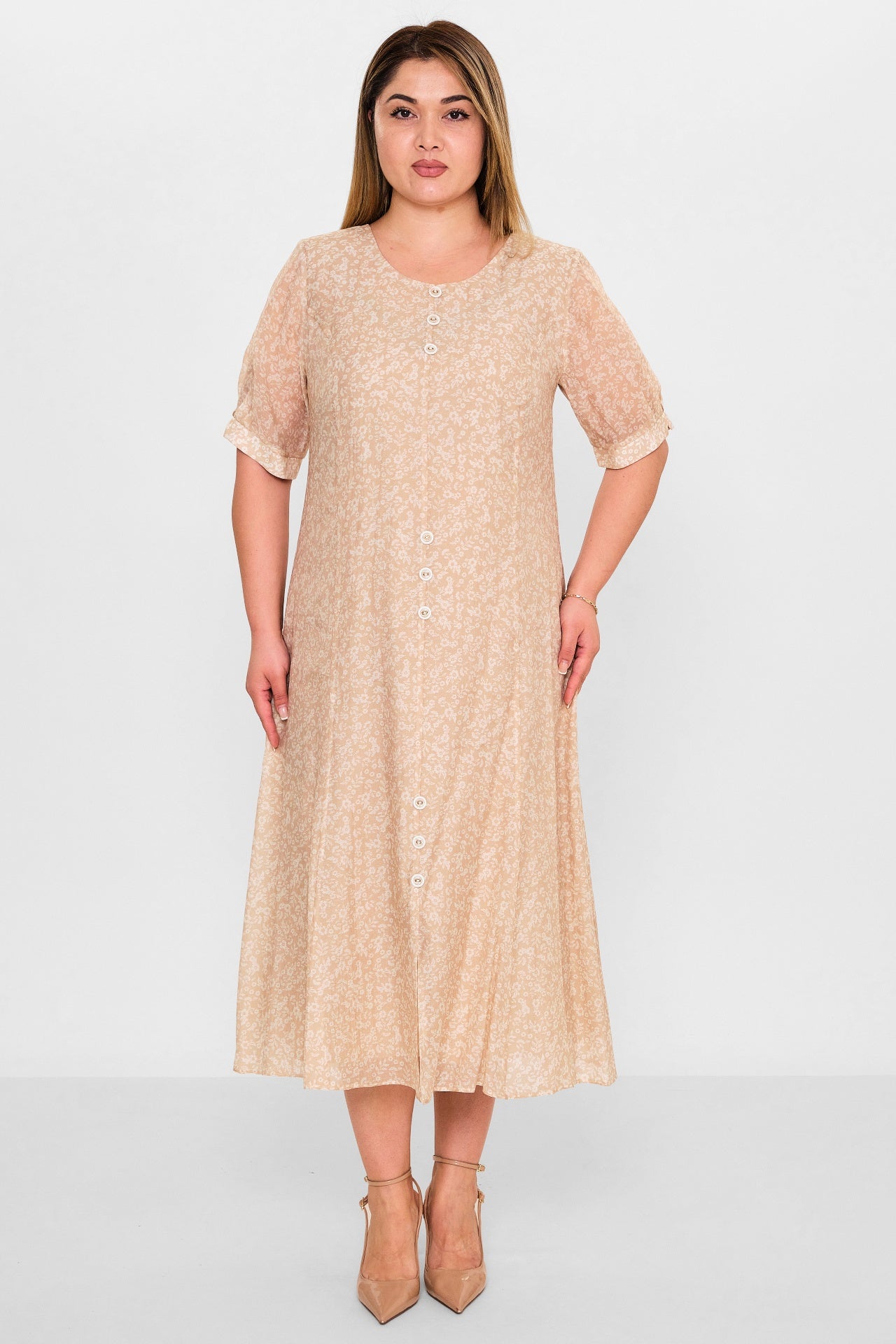 Gumanize - Plus Size Dress (GMZ2025-1037-7770) - 8690200109607