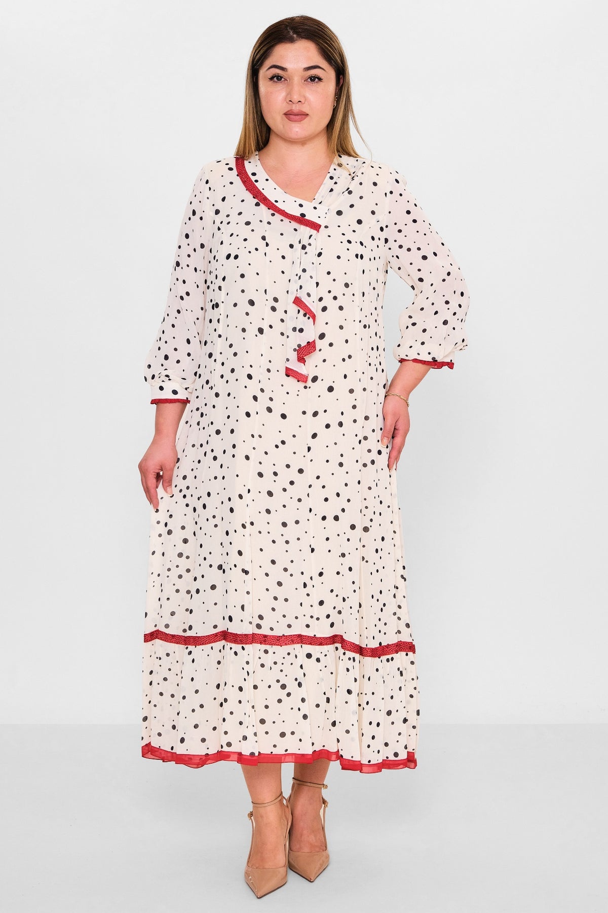Gumanize - Plus Size Dress (GMZ2025-711-7477) - 8690200109669