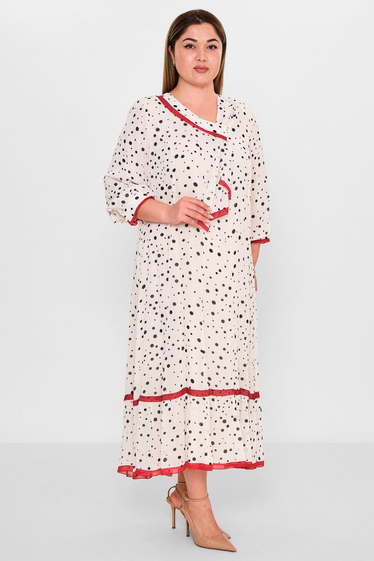 Gumanize - Plus Size Dress (GMZ2025-711-7477) - 8690200109669