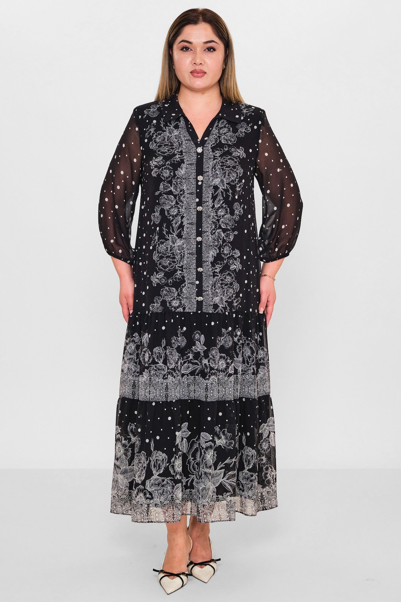Gumanize - Plus Size Dress (GMZ2025-773-7675) - 8690200109683