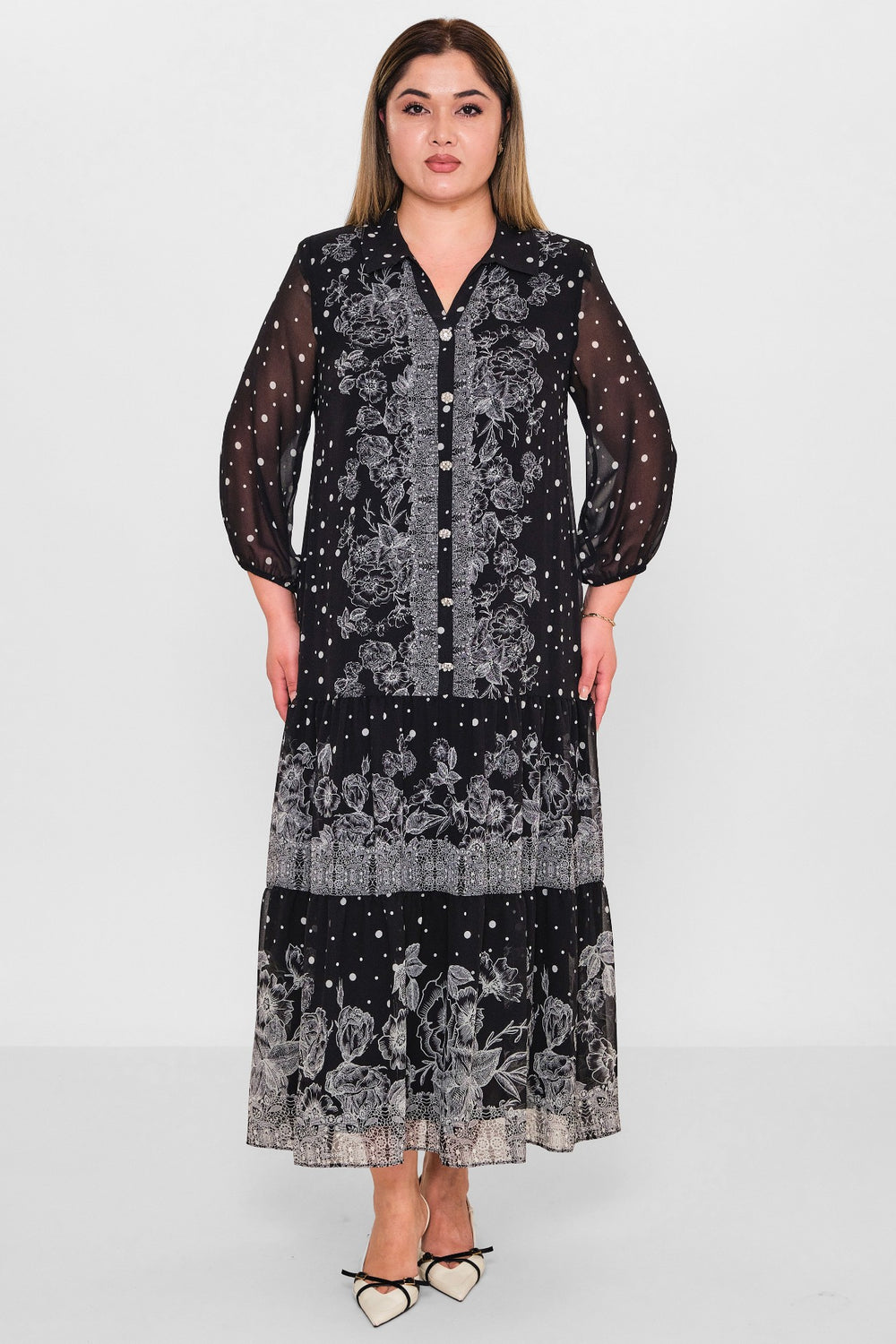 Gumanize - Plus Size Dress (GMZ2025-773-7675) - 8690200109683