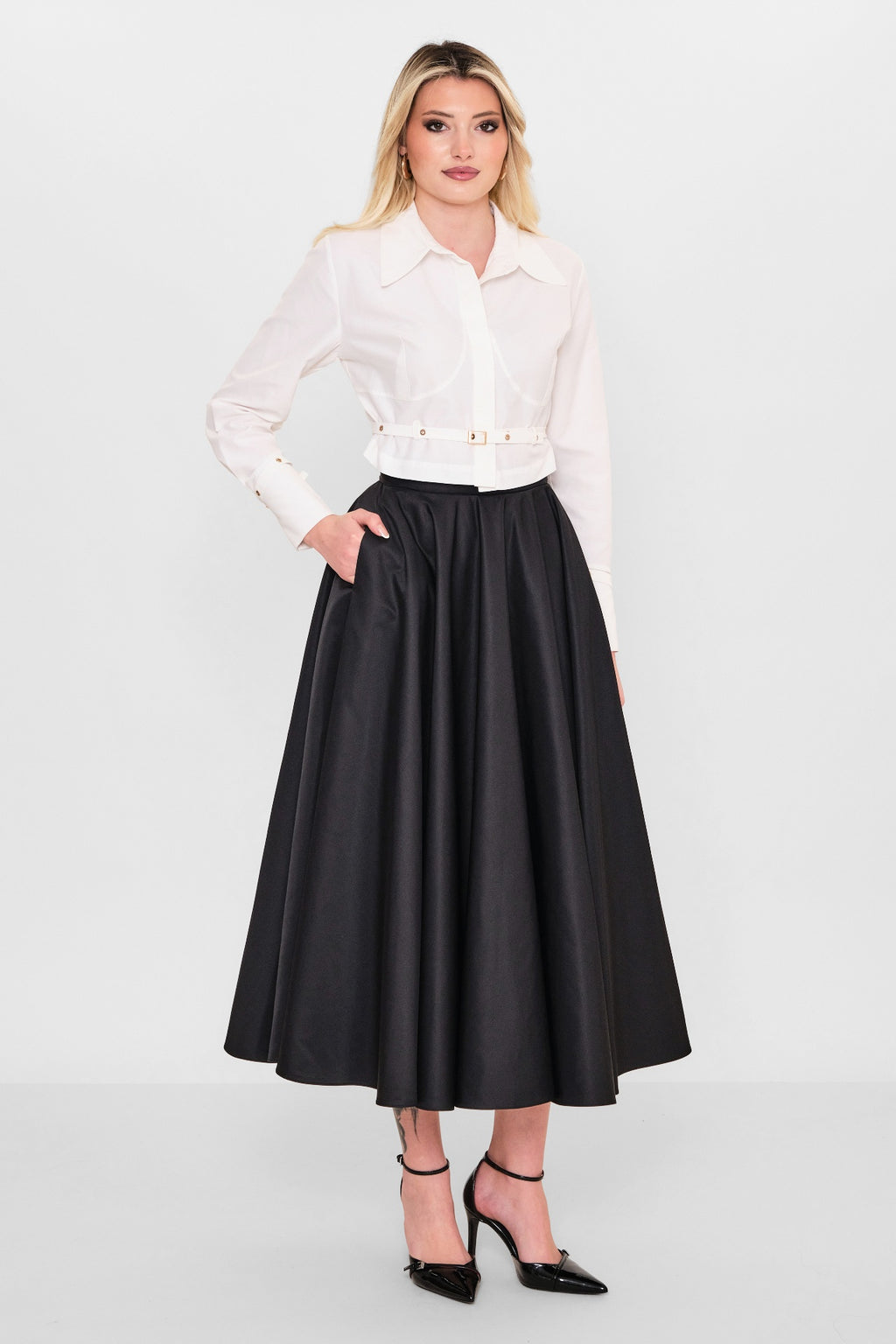 Mamulier - Plus Size Skirt (MML26Y6444) - 8690200109980