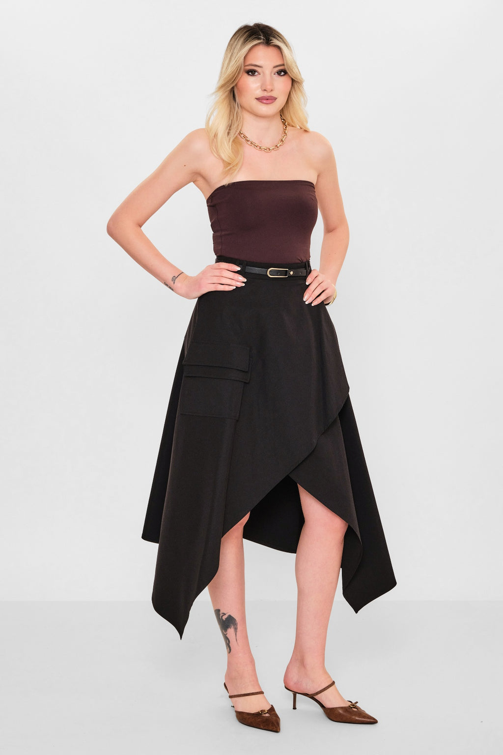 Mamulier - Plus Size Skirt (MML26Y6948) - 8690200110054
