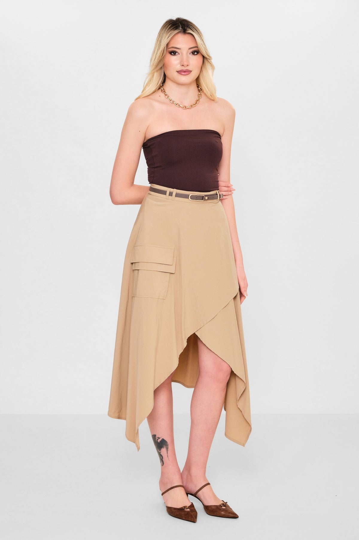 Mamulier - Plus Size Skirt (MML26Y6948) - 8690200110061