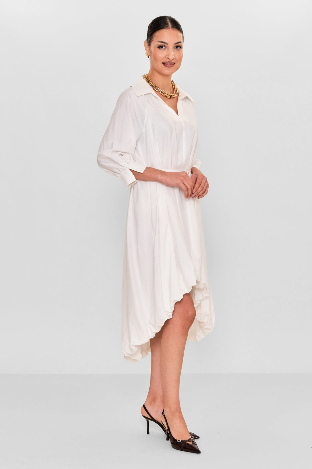 Greencountry - Plus Size Dress (GRC26Y5846-Y) - 8690200110764