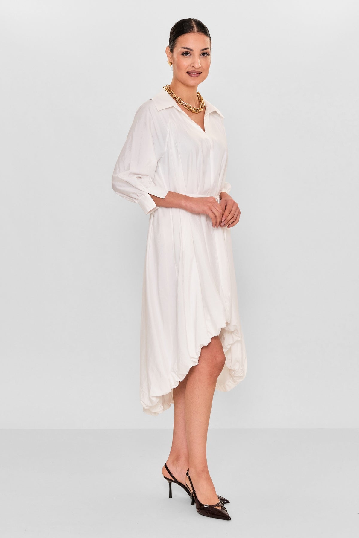 Greencountry - Plus Size Dress (GRC26Y5846-Y) - 8690200110764