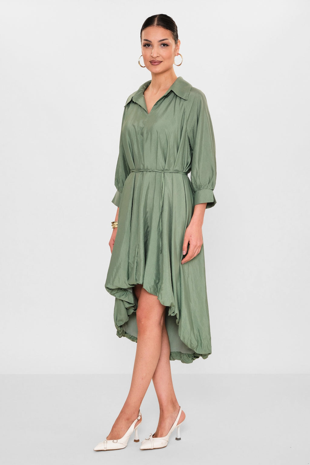 Greencountry - Plus Size Dress (GRC26Y5846-Y) - 8690200110771