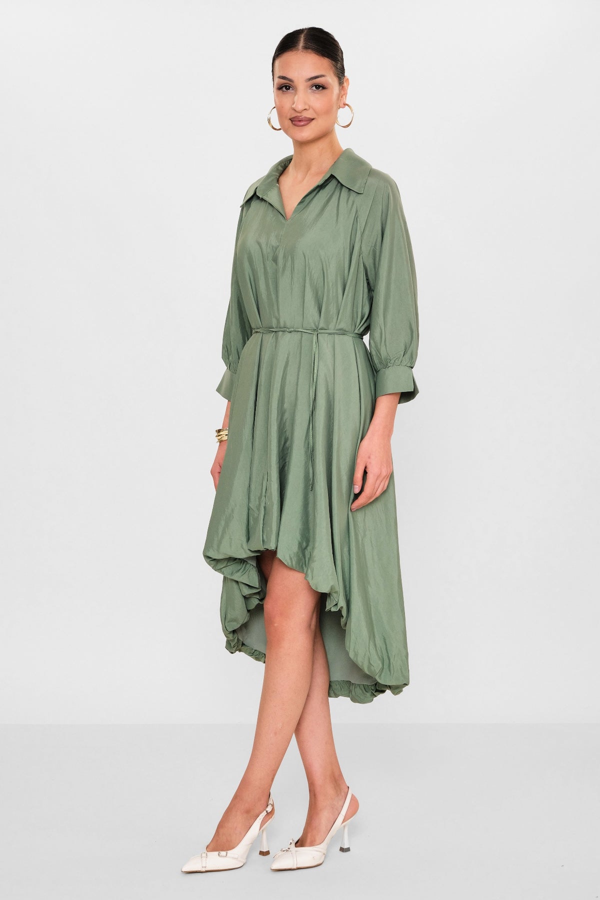 Greencountry - Plus Size Dress (GRC26Y5846-Y) - 8690200110771