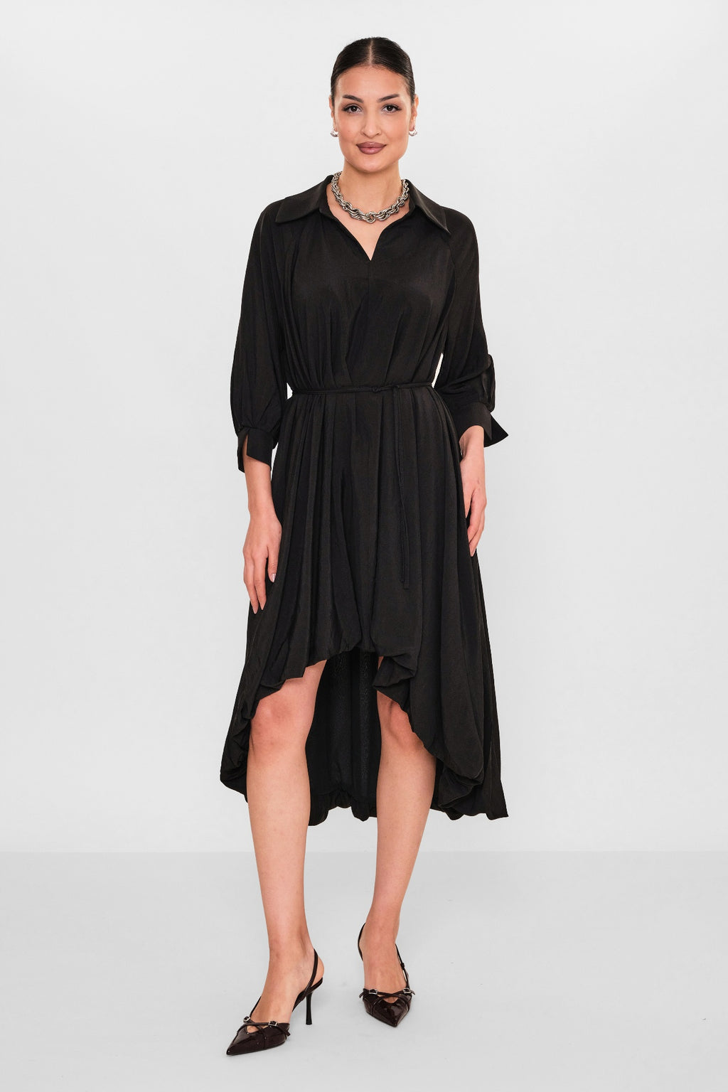 Greencountry - Plus Size Dress (GRC26Y5846-Y) - 8690200110788