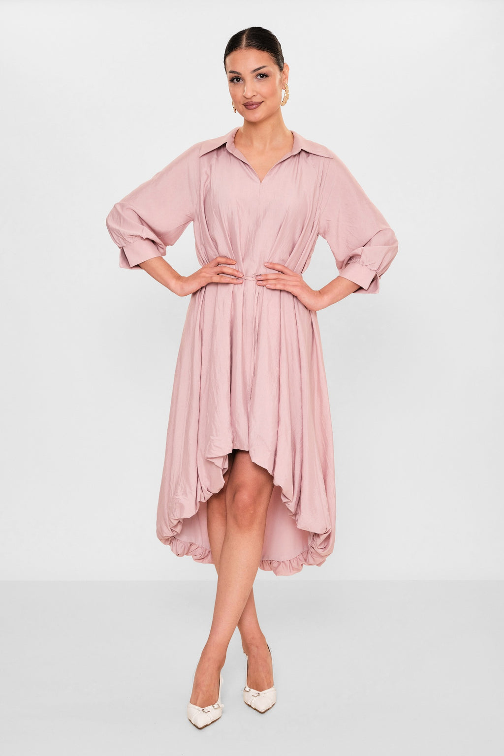 Greencountry - Plus Size Dress (GRC26Y5846-Y) - 8690200110795