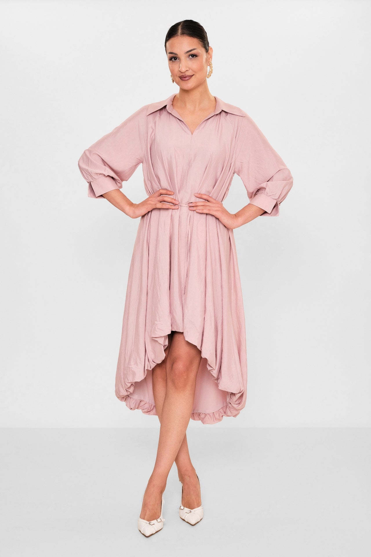 Greencountry - Plus Size Dress (GRC26Y5846-Y) - 8690200110795