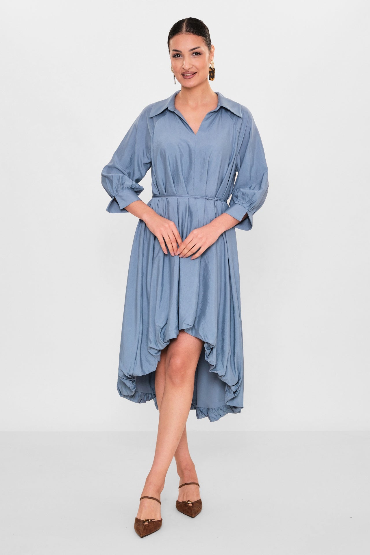 Greencountry - Plus Size Dress (GRC26Y5846-Y) - 8690200110801