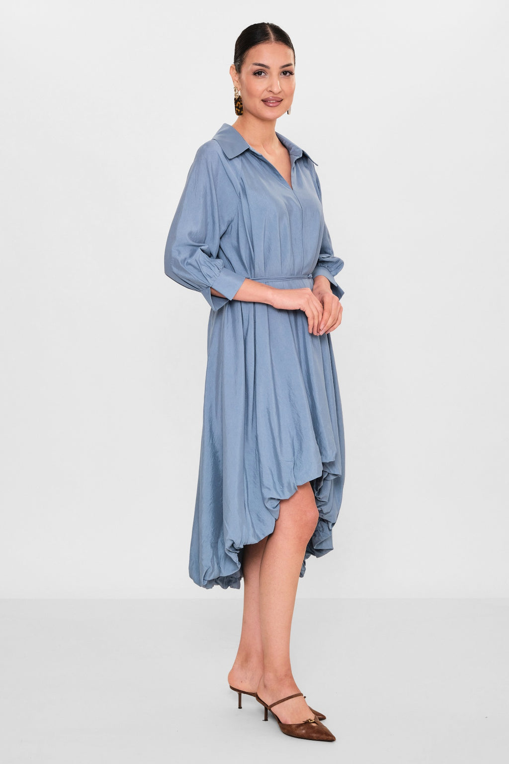 Greencountry - Plus Size Dress (GRC26Y5846-Y) - 8690200110801