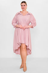 Greencountry - Plus Size Dress (GRC26Y5847-Y) - 8690200110849