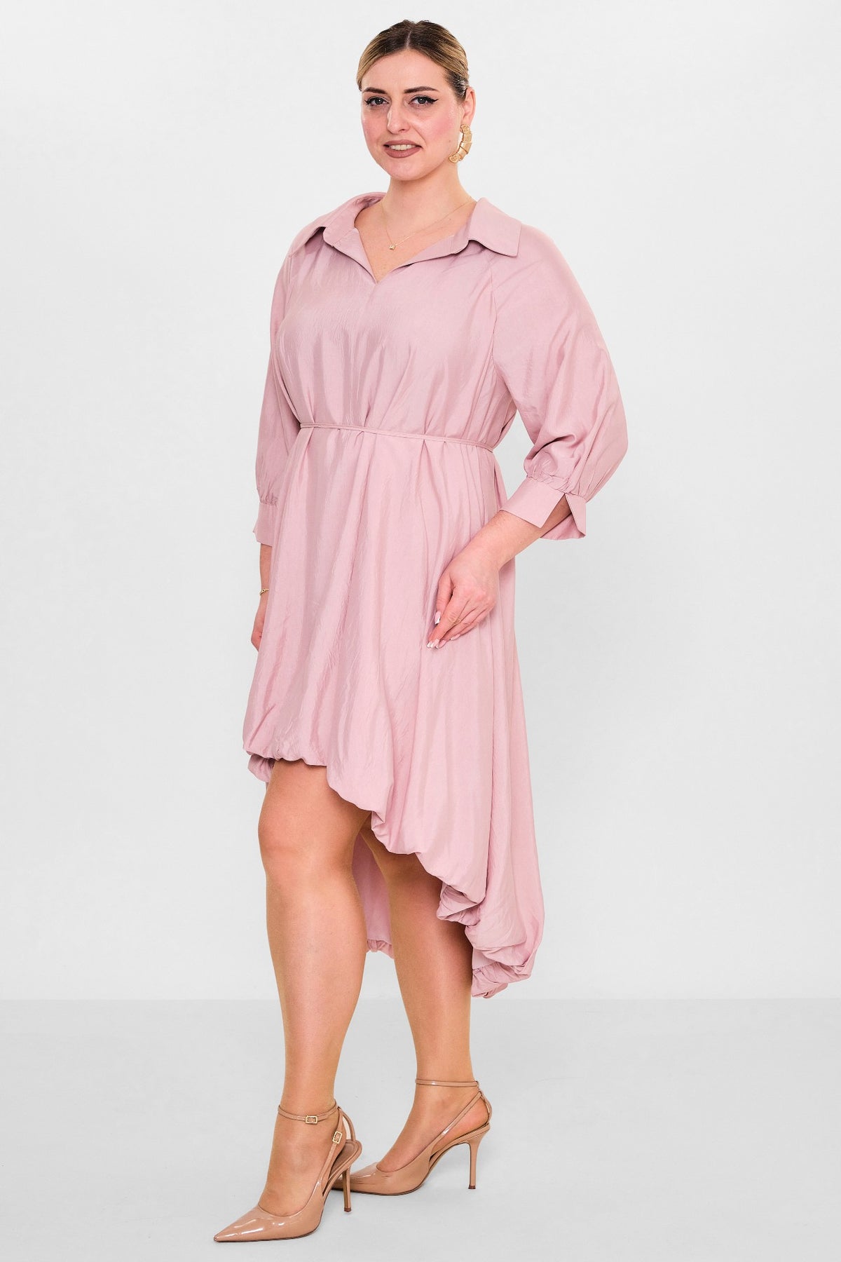 Greencountry - Plus Size Dress (GRC26Y5847-Y) - 8690200110849
