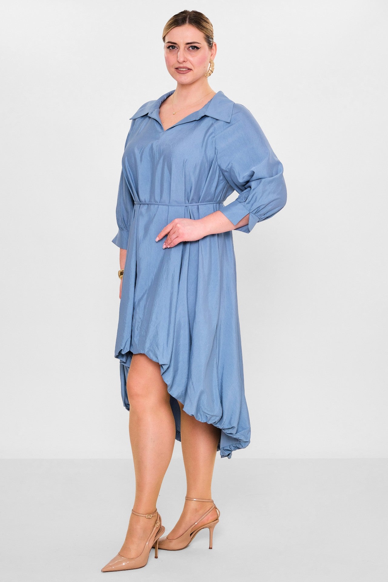 Greencountry - Plus Size Dress (GRC26Y5847-Y) - 8690200110856
