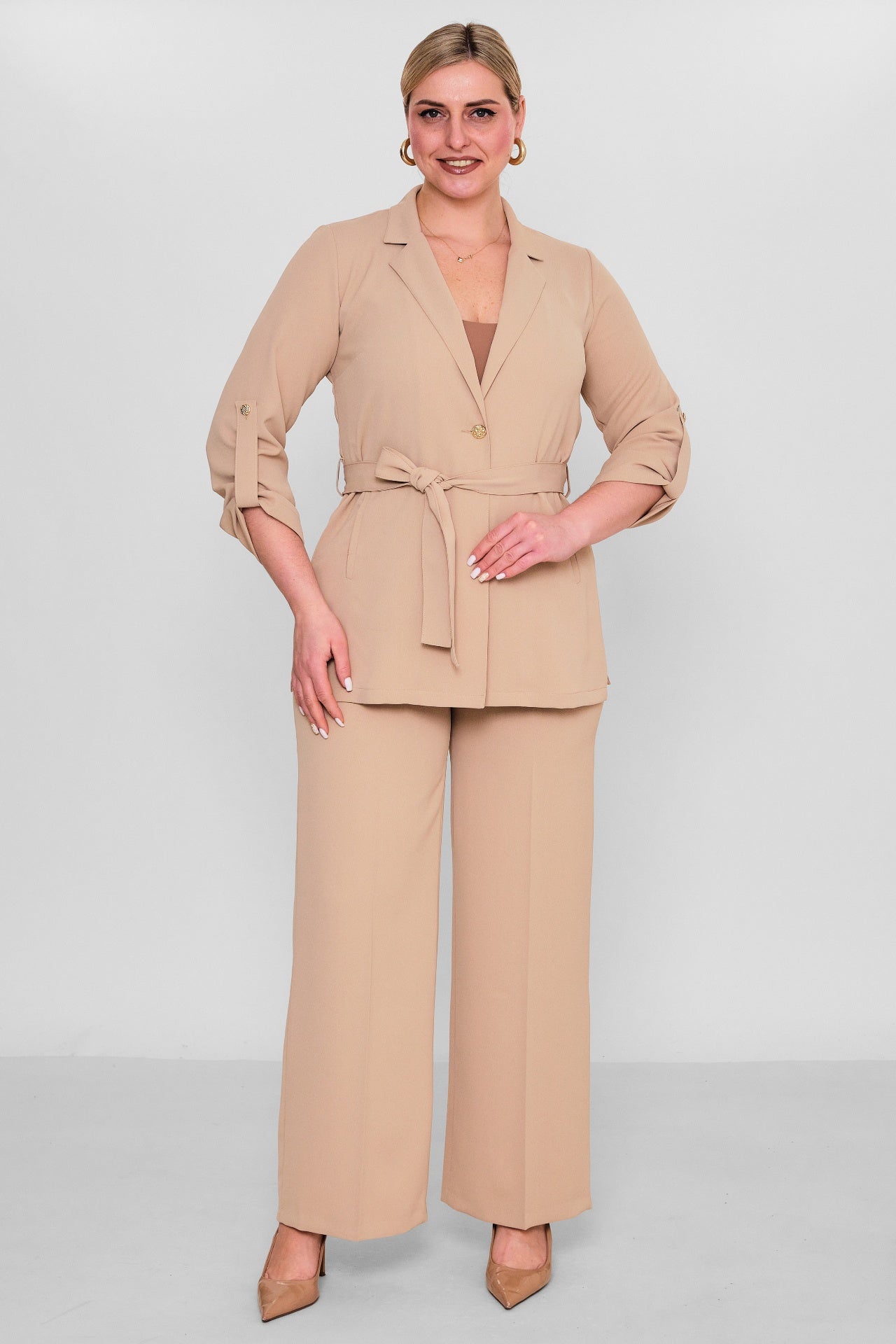 Selen - Plus Size Jacket (SLN26Y27552) - 8690200111037