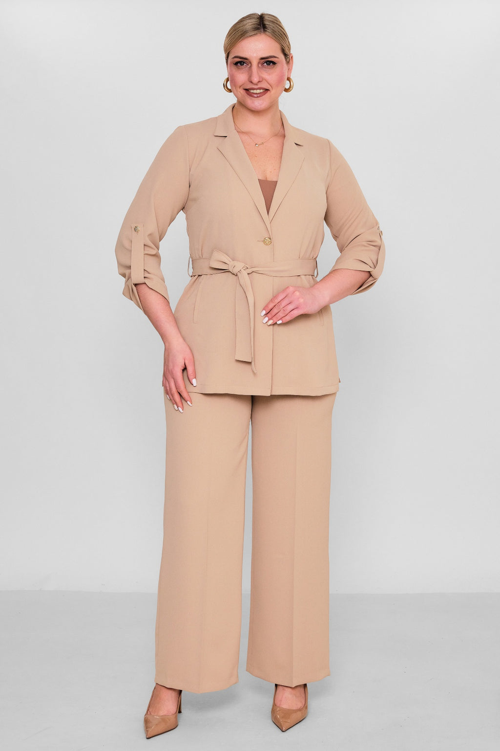 Selen - Plus Size Jacket (SLN26Y27552) - 8690200111037