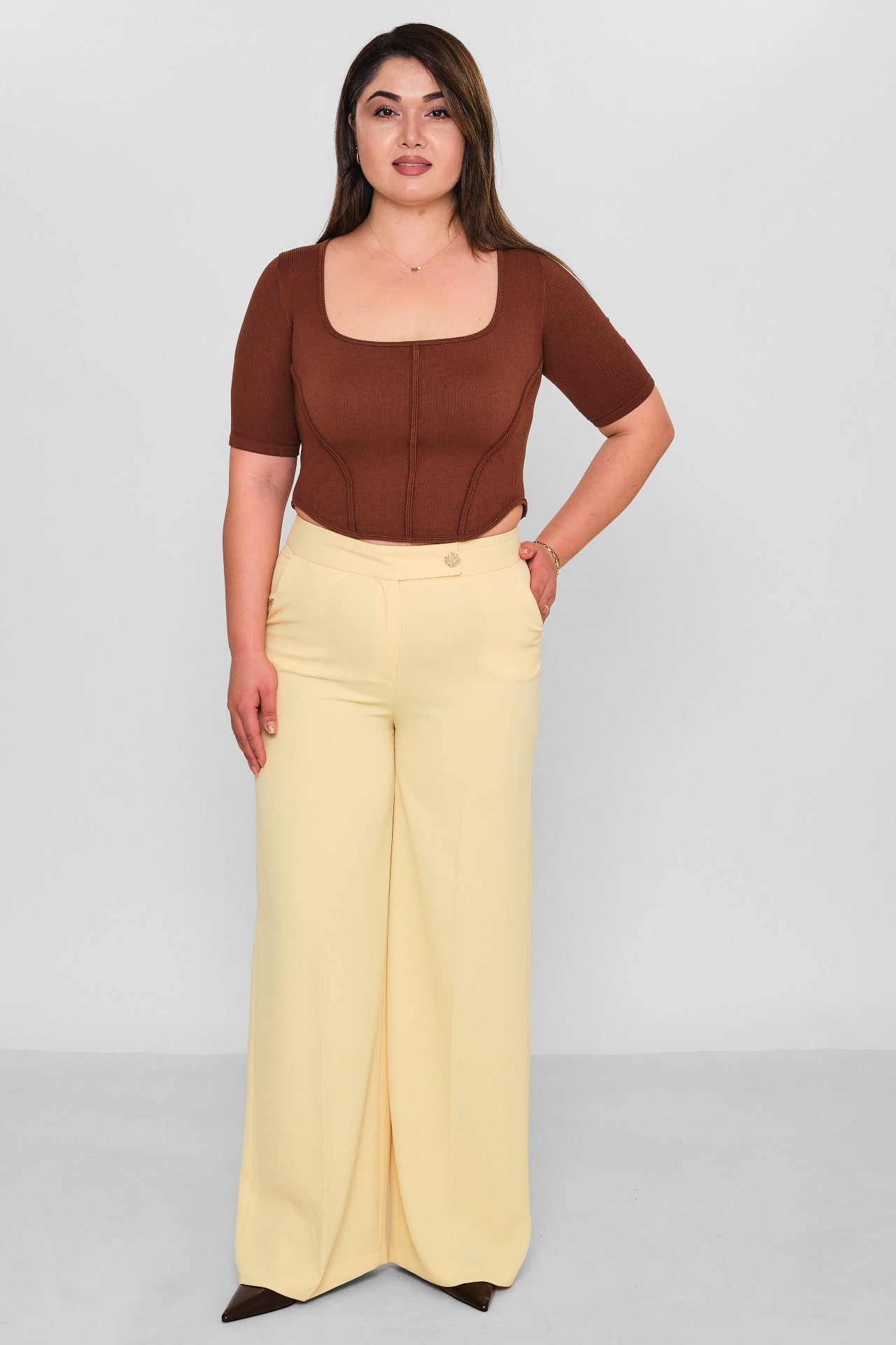 Selen - Plus Size Trousers (SLN26Y11876) - 8690200111129