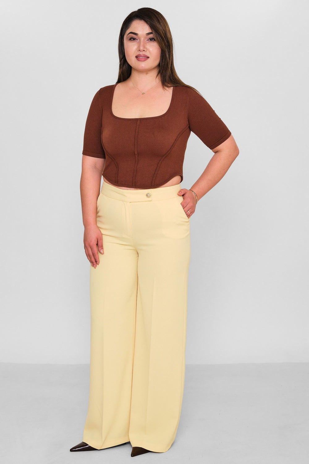 Selen - Plus Size Trousers (SLN26Y11876) - 8690200111129