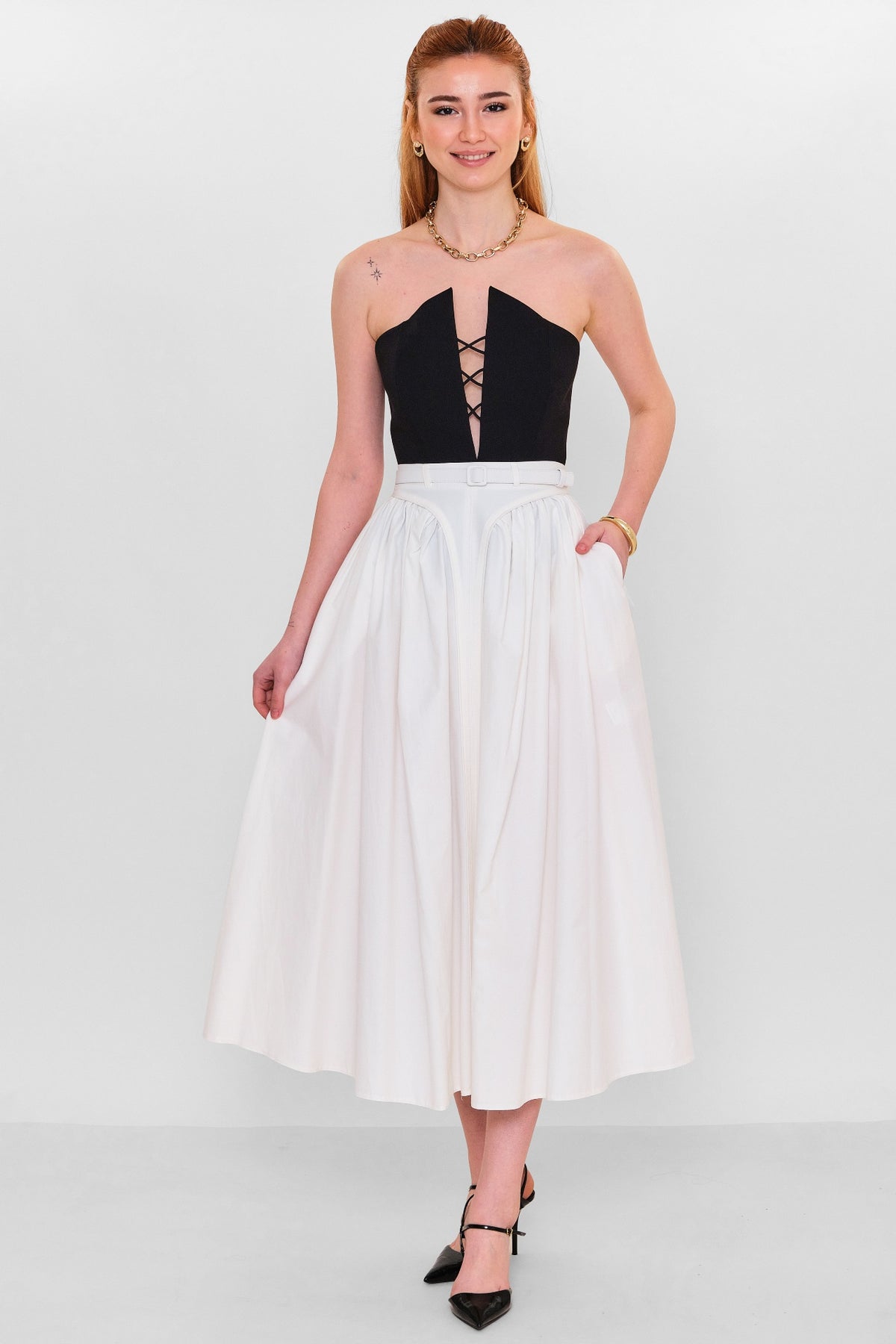 Mamulier - Plus Size Skirt (MML26Y6874) - 8690200111181