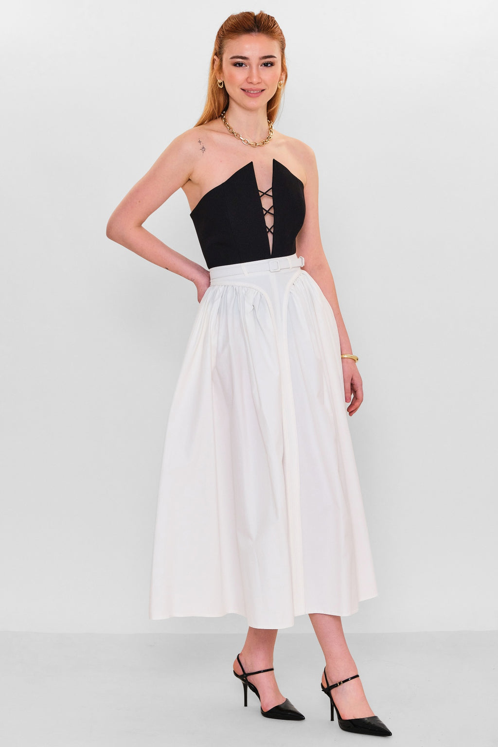 Mamulier - Plus Size Skirt (MML26Y6874) - 8690200111181