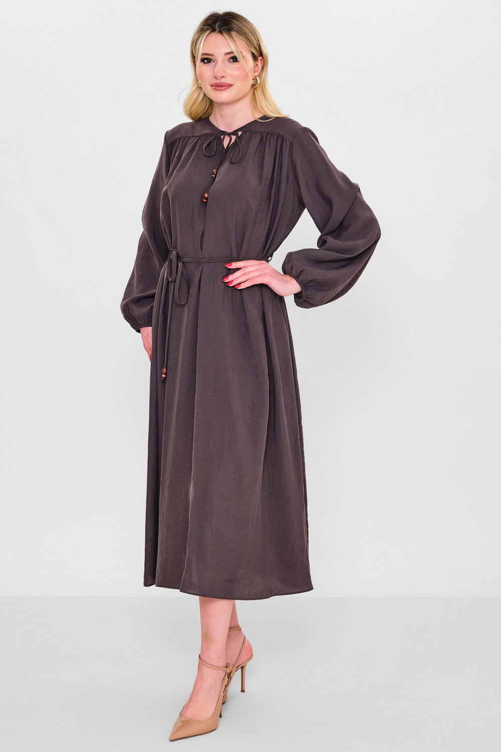 Jarri̇vee - Plus Size Dress (JRVSS26J5234) - 8690200111716