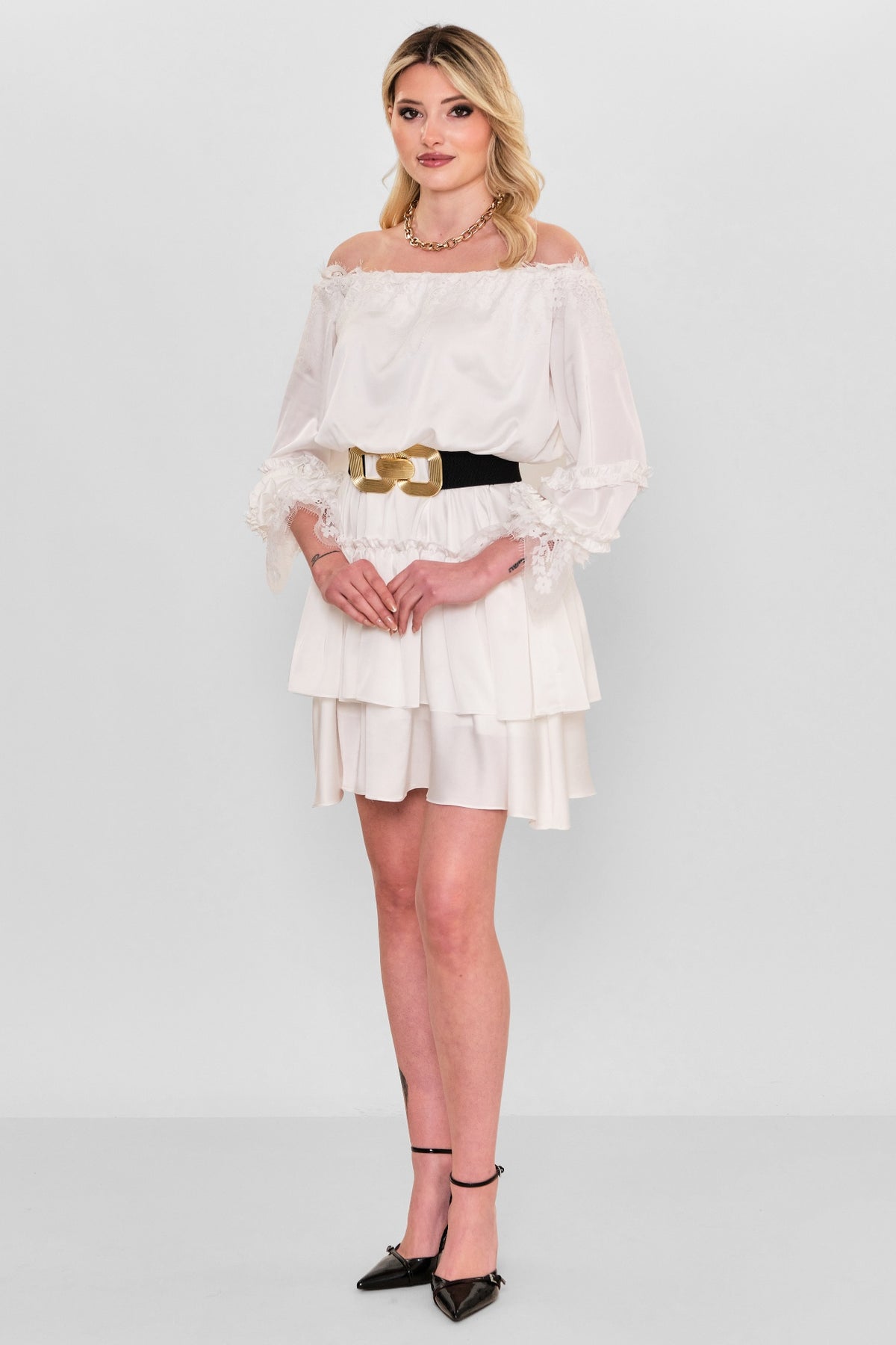 Kedma - Plus Size Dress (KDM26Y8-98114) - 8690200112638