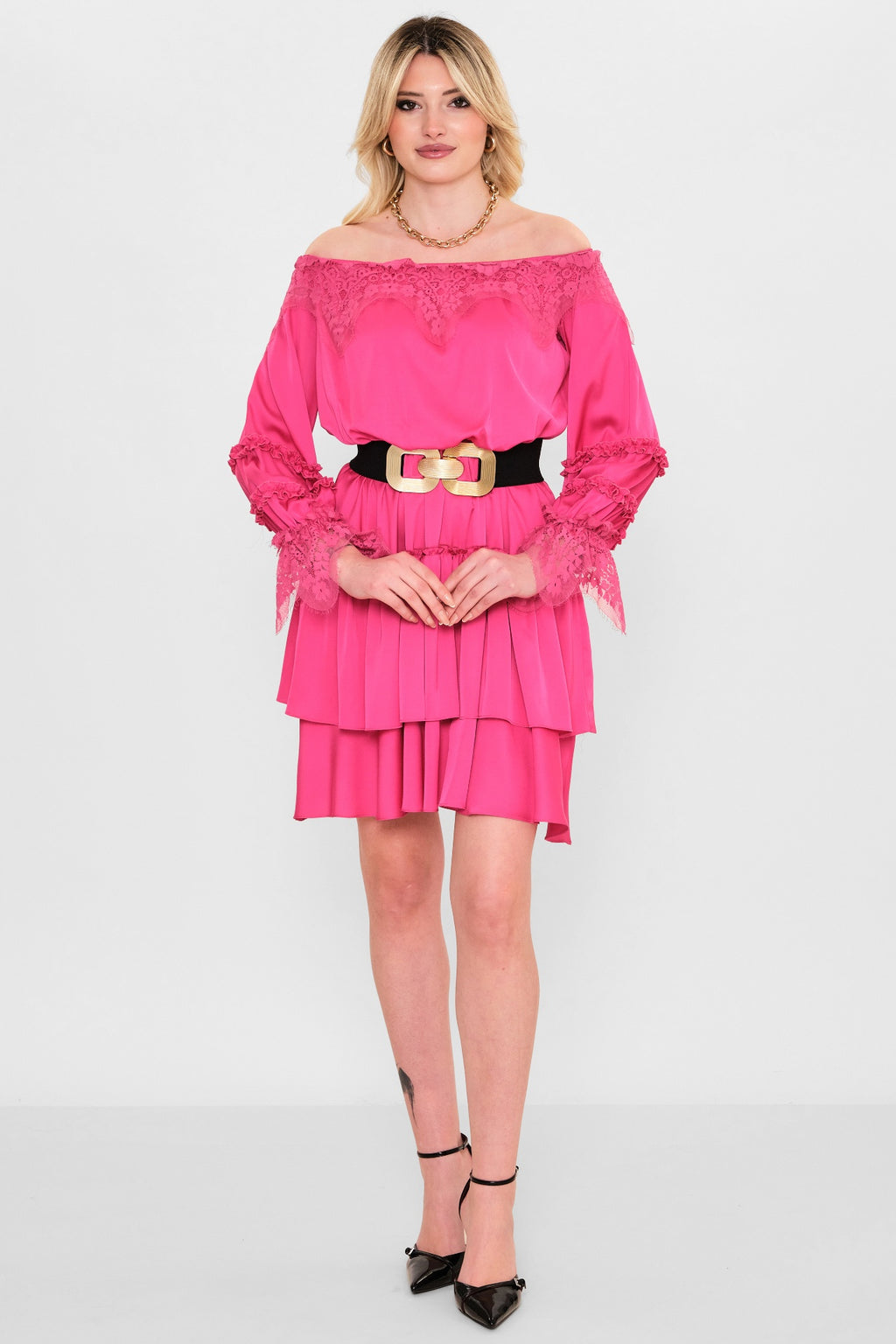 Kedma - Plus Size Dress (KDM26Y8-98114) - 8690200112645
