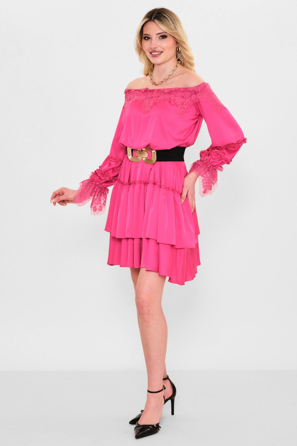 Kedma - Plus Size Dress (KDM26Y8-98114) - 8690200112645
