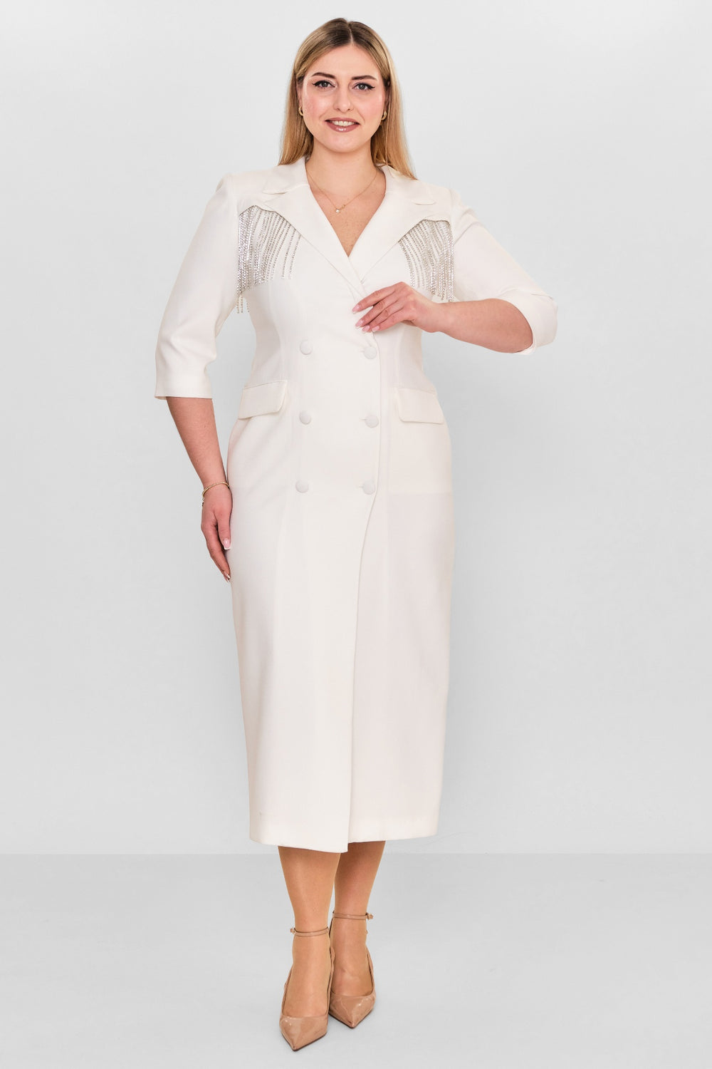 Kedma - Plus Size Dress (KDM26Y8-98294X) - 8690200112720