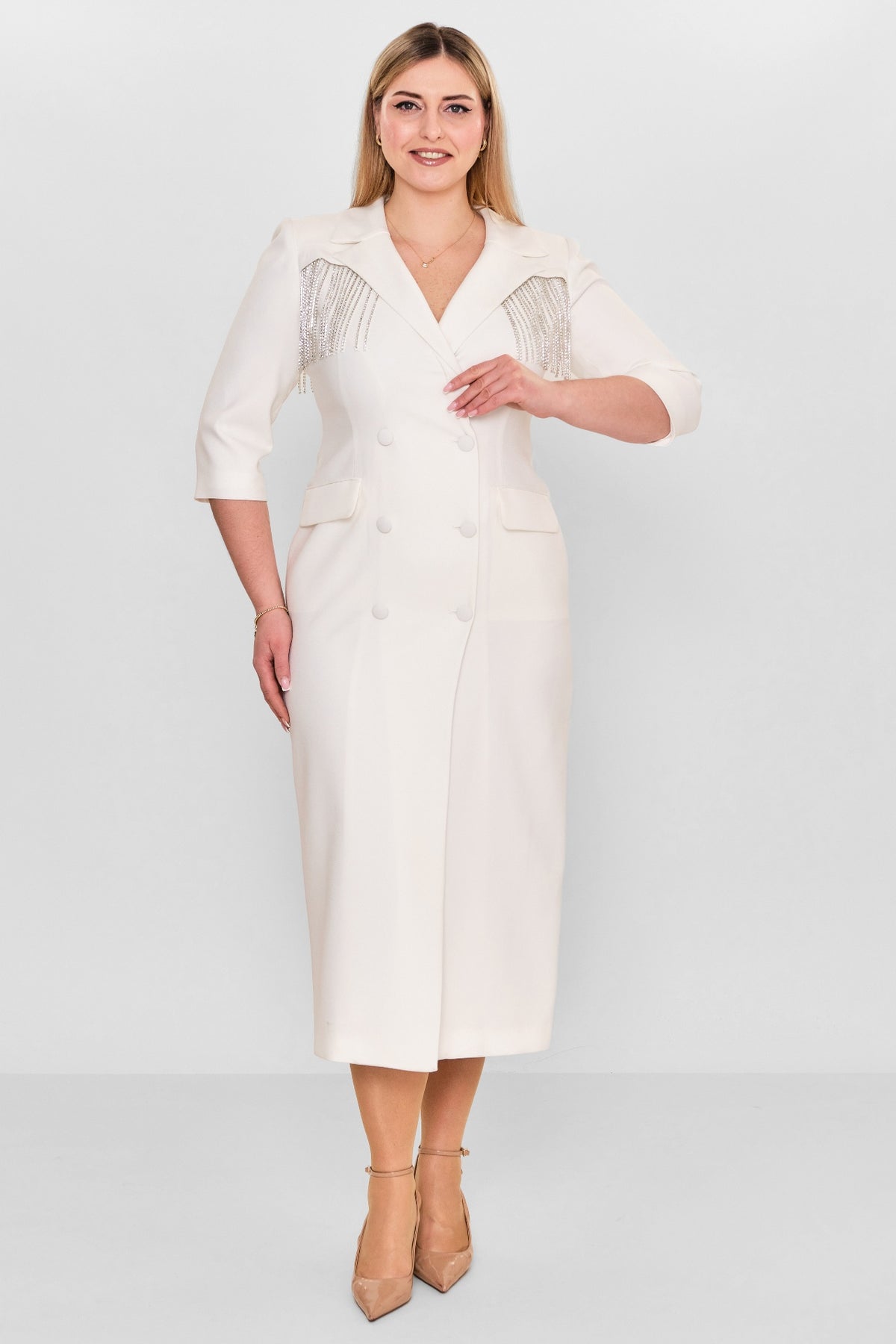 Kedma - Plus Size Dress (KDM26Y8-98294X) - 8690200112720