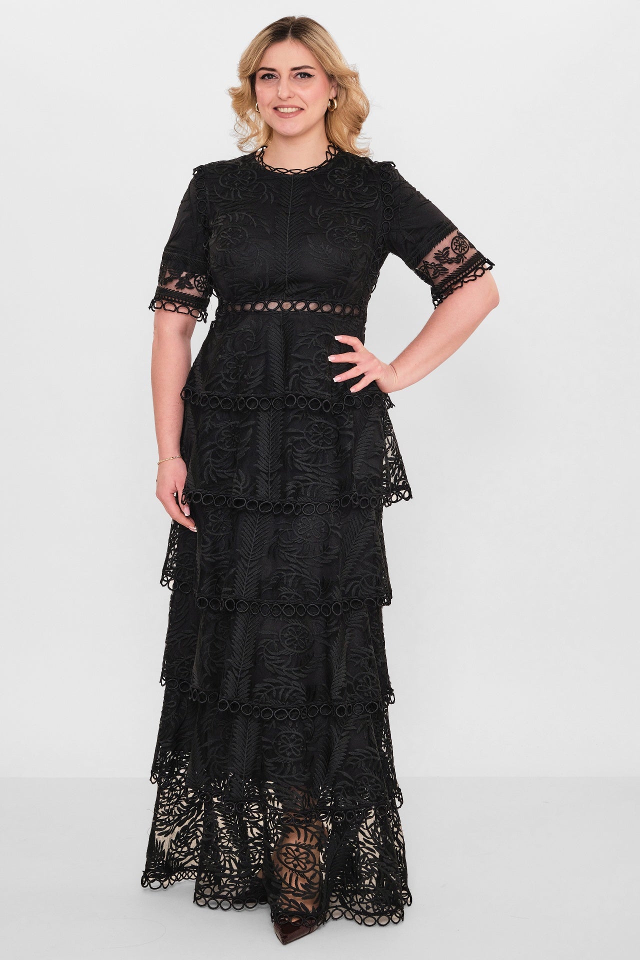 Kedma - Plus Size Dress (KDM26Y8-98316X) - 8690200112768