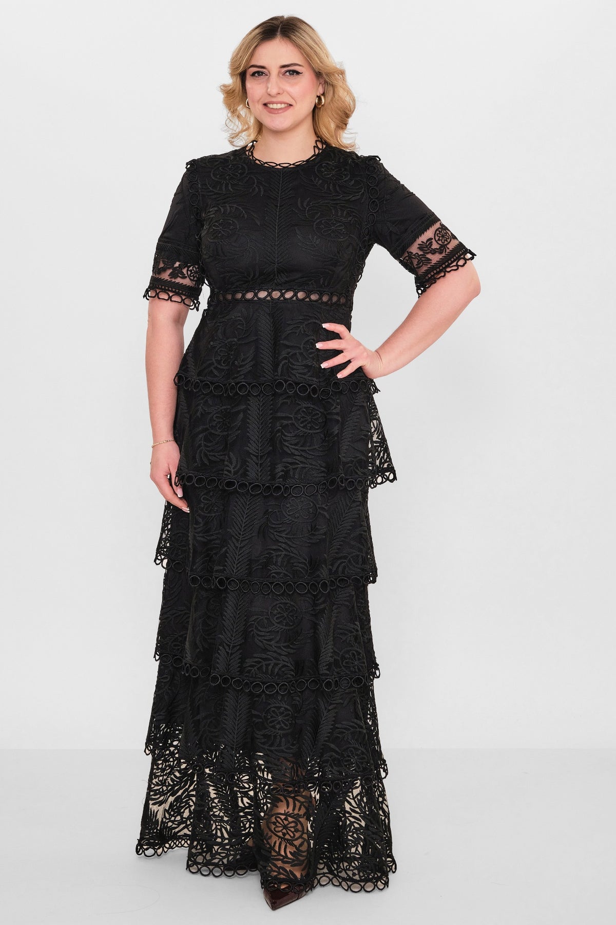 Kedma - Plus Size Dress (KDM26Y8-98316X) - 8690200112768