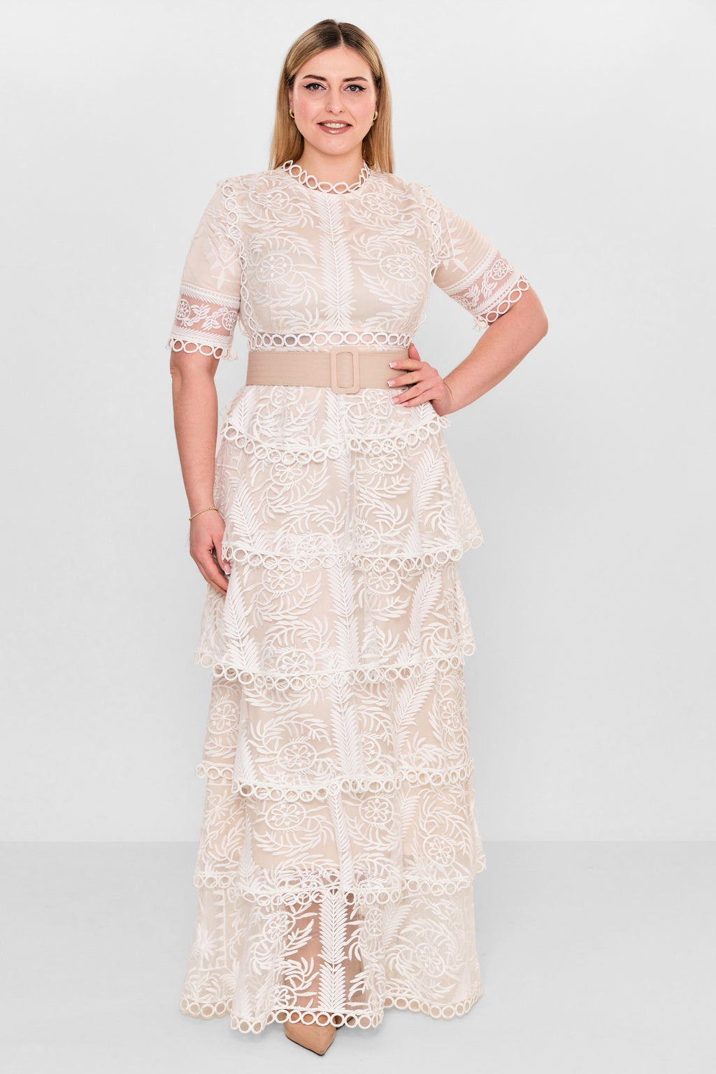 Kedma - Plus Size Dress (KDM26Y8-98316X) - 8690200112775