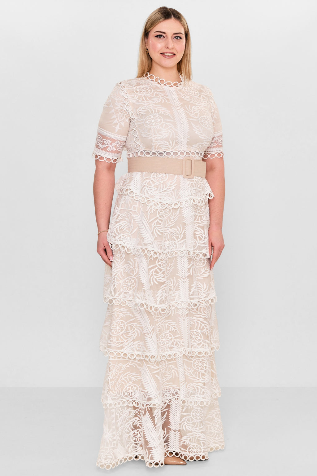Kedma - Plus Size Dress (KDM26Y8-98316X) - 8690200112775