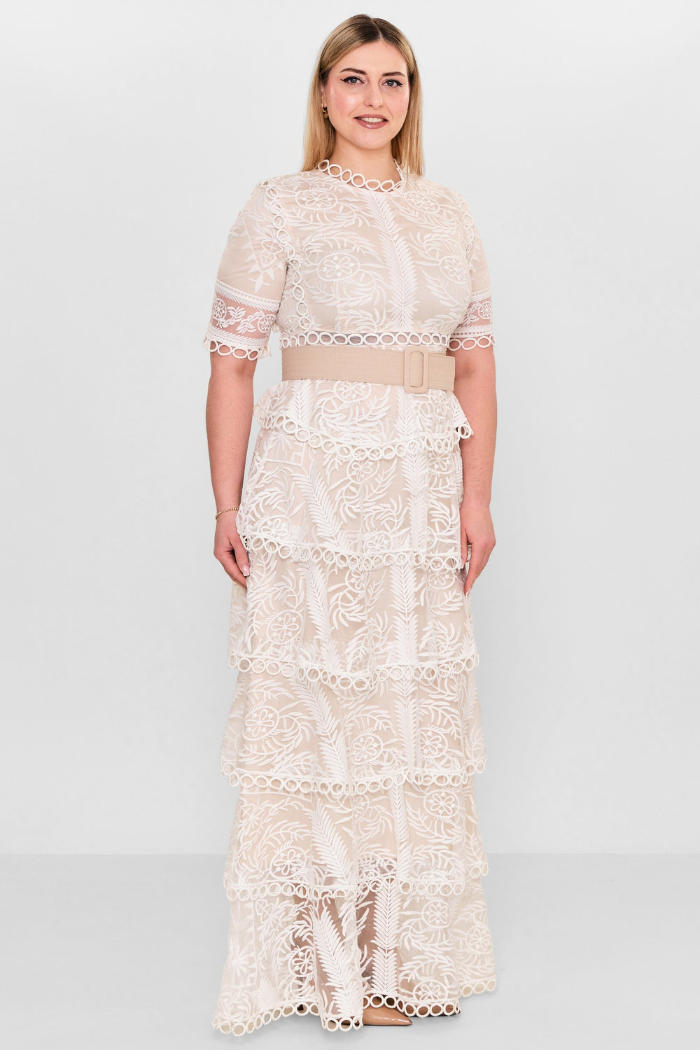 Kedma - Plus Size Dress (KDM26Y8-98316X) - 8690200112775