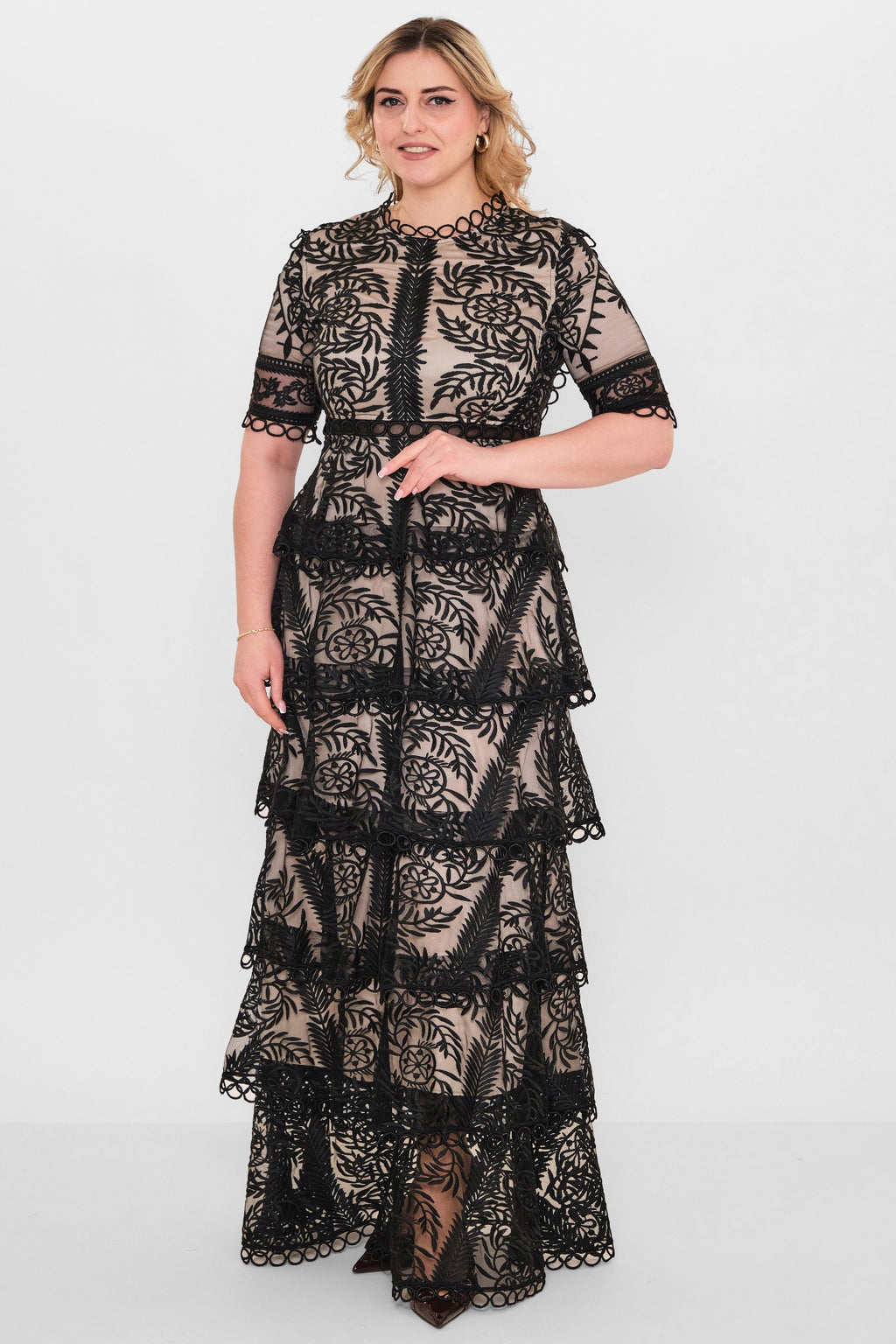 Kedma - Plus Size Dress (KDM26Y8-98316X) - 8690200112782